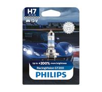 Philips RacingVision GT200 H7 lampe pour éclairage avant +200%, blister de 1 Blanc