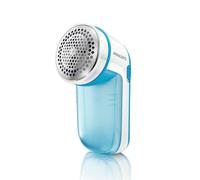Philips Rasoir Anti Bouloche - Élimination Rapide des Peluches, rase bouloche de 8800 TR/Min, 3 Lames, pour Tous Tissus, bac Facile à Nettoyer, 2 Piles AA, Design Compact, Bleu/Blanc (GC026/00)