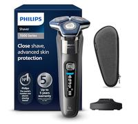 Philips Rasoir électrique Série 7000 pour homme Wet & Dry avec tondeuse rétractable, socle de charge, coffret de voyage et brossette de nettoyage (modèle S7887/35)