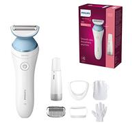 Philips Rasoir féminin Série 8000 - rasoir sans fil avec 5 accessoires dont gant exfoliant, sabot (modèle BRL166/91)