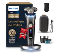 Philips Rasoir i9000 Prestige Ultra, rasoir électrique 100% étanche, technologie Skin IQ Pro, système Triple Lift & Cut, lames de précision NanoTech rotatives à 360°, 5 modes de rasage, XP9405/31