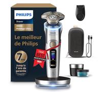 Philips Rasoir i9000 Prestige Ultra, rasoir électrique 100% étanche, technologie Skin IQ Pro, système Triple Lift & Cut, lames de précision NanoTech rotatives à 360°, 5 modes de rasage, XP9404/31
