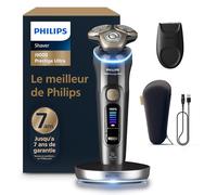 Philips Rasoir i9000 Prestige Ultra, Rasoir électrique sec et humide, technologie Skin IQ Pro, système Triple Lift & Cut, lames de précision NanoTech rotatives à 360°, 5 modes de rasage, XP9402/11