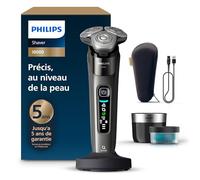 Philips Rasoir i9000, rasoir électrique sec et humide, avec technologie Skin IQ, système Triple Lift & Cut, lames rotatives 360 Dual SteelPrecision Blades, modèle X9002/30