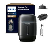 Philips Rasoir série 700 - électrique et compact, système Lift & Cut, lames Dual SteelPrecision, têtes flexibles 4D, poils secs ou mouillés, accessoire nez/oreilles, étui de voyage, modèle S792/06