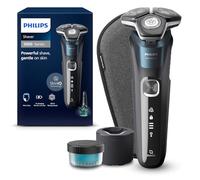 Philips Rasoir Series 5000 - rasoir électrique Wet & Dry avec technologie SkinIQ, tondeuse rétractable, coffret de voyage, Quick Cleaning Pod, bleu électrique, modèle S5889/50