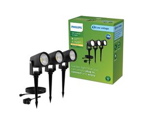 Philips Reuel Projecteur d’éclairage, lot de 3, LED, 8720169386976,