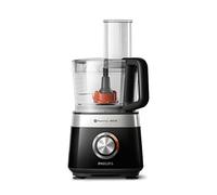 Philips Robot multifonction Viva PowerChop, 800W, 29 fonctions, 1,5L, Noir | Robot cuisine avec 29 fonctions, Disque 2-en-1 & presse-agrumes, Cheminée XXL, Design compact, Assemblage facile (HR7510/10)