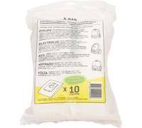 Philips S-BAG Sacs pour aspirateurs Lot de 10 - Filtre en micropolaire haute performance pour personnes allergiques