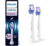 Philips -- S2 Sensitive Têtes de rechange originales Blanc 2 pces Qualité dentaire Universelle