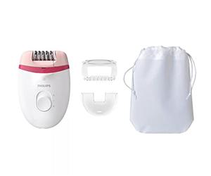 Philips Satinelle Essential Épilateur Rose Blanc 15 V Ergonomique