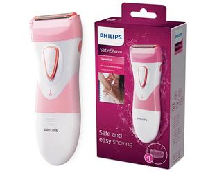 Philips SatinShave Essential HP6306 Rasoir électrique pour jambes, utilisation sans fil Wet & Dry