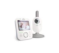 Philips AVENT Babyphone vidéo SCD843/26 – Technologie FHSS, écran 3,5" – fonction Répondre au bébé