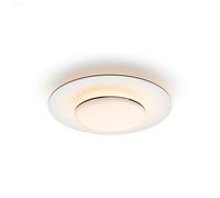 Philips Sceneswitch, Plafonnier Garnet, 3 Réglages, 30 W, Blanc Chaud 2700K, Noir
