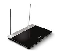 Philips SDV6227/12, Antenne TV numérique avec Amplification de 47 DB, HDTV/UHF/VHF/FM Intérieur, Noir