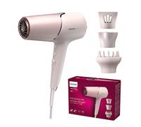 Philips Sèche-cheveux Série 5000 avec technologie ThermoShield, diffuseur de volume et concentrateurs de 9 mm et 11 mm, couleur pêche nacrée (modèle BHD530/20)