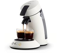 PHILIPS SENSEO Original Plus cafetière à dosette, 2 tasses, Blanc Étoile | Coffee Boost Senseo 45 buses d'arôme, Sélection de l'intensité, Crema Plus, Plastique recyclé, Design moderne (CSA210/10)