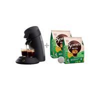 Philips Senseo Original Plus CSA210/61 Machine à café dosettes - 1 ou 2 tasses, 64 dosettes offertes, Noir intense