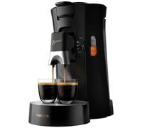 PHILIPS SENSEO Select cafetière à dosette, 2 tasses, Noire | Crema Plus, Fonction mémo, Intensity Plus, Réservoir 0,9L, Bec ajustable, Démarrage instantané & Arrêt auto (CSA240/60)