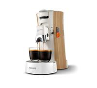 Philips Senseo Select Machine à Café à Dosettes, Blanc, 3 Spécialités | 1 ou 2 Tasses, Coffee Boost, Crema Plus, Fonction Mémo, Bec Verseur Ajustable en Hauteur, 0,9 L (CSA240/05)