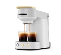 PHILIPS SENSEO Vibe Machine à café à dosettes, Format Compact, Blanc | Prépare 1 ou 2 cafés en moins d'une minute, café court ou long via Intensity Select, Technologie Crema Plus (CSA225/50)