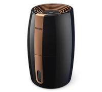Philips Humidificateur Série 2000, NanoCloud, 99,97% bactéries en moins, 200 ml/h, Réservoir 2L, Ultra silencieux (33 dB), Capteur, 3 vitesses, Modes Auto et Nuit, Minuterie, Noir (HU2718/10)