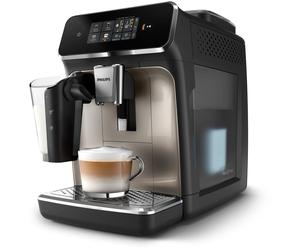 Philips Série 2300 SilentBrew Noir / Chrome EP2336/10 Machine expresso broyeur, 4 boissons carafe LatteGo