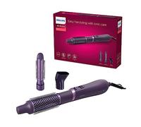 Philips Série 3000 Brosse soufflante avec revêtement en céramique et kératine, fonction ionique, 3 accessoires (modèle BHA305/00)
