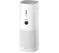 Philips Purificateur d'air et humidificateur 2 en 1 Séries 3000, 131 m2, Filtres NanoProtect HEPA et à charbon actif éliminant 99,97% des particules invisibles, Blanc (AC3737/10)