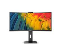 Philips Série 5000 34B1U5600CH/00 : Écran LCD 34" WQHD 3440x1440 VA 100Hz, USB-C 100W, Webcam 5MP, Hub USB 3.2 Gen 2, RJ45, Noir