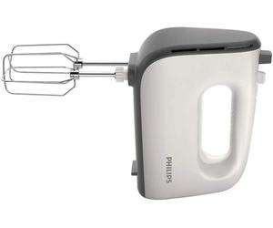 Philips Série 5000 Batteur Mixeur - Puissance 450 W, Fouets Coniques pour Pâte Aérée, 5 Vitesses + Turbo, Éjection Facile des Accessoires, Clip Attache-Cordon (HR3741/00)