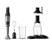 Philips Mixeur Plongeant Series 5000-3 accessoires + Spiralizer (0.7L), Puissance de 1200W, Technologie ProMix, Indicateur de vitesse à LED, Contrôle sans effort, Nettoyage facile, Noir (HR2684/00)