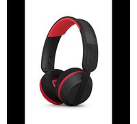 Philips Série 6000 TAA6219BK/00 Casque Arceau Bluetooth 5.4 Noir/Rouge, Autonomie 80h, IP55, HP 40mm, 20-20000Hz, Compatible Google Assistant/Siri
