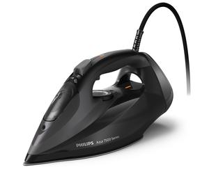 Philips Série 7500 DST7511/80 Fer à Vapeur 3200W Noir, Semelle SteamGlide Elite, Vapeur 55g/min, Jet Vapeur 260g/min, Réservoir 0.3L, Fonction Calc-Clean