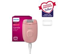 Philips Series 2000 BRE227/00 Épilateur électrique filaire pour jambes et corps, entretien facile - Rose