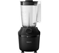 Philips Blender mixeur Série 3000 - Technologie ProBlend Crush, puissance 600W, Capacité totale 2L, effective de 1,25L, 2 vitesses et fonction Pulse, inclus Gourde nomade, Noir (HR2291/41)