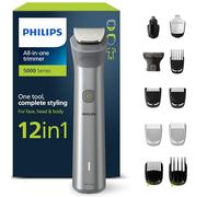 Philips Series 5000 - Tondeuse tout-en-un, tondeuse multistyle 12 en 1 pour le visage, la tête et le corps, un seul outil complet et 14 hauteurs de coupe (de 0,5 à 16 mm) (modèle MG5950/15)