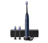 Brosse à dents électrique Philips Sonicare série 6100 - Nouvelle génération, capteur de pression, 6 réglages, SmarTimer, BrushPacer, autonomie 21 j, étui de voyage, bleu marine, modèle HX7403/07