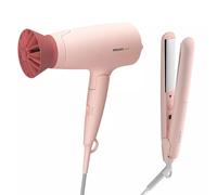 Philips Set De Style Sèche-Cheveux 1600 W + Lisseur 33 W ThermoProtect BHP398/00