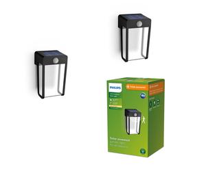 Philips Shroud Applique murale solaire avec détecteur de mouvements, lot de 2, LED, 8721103044518,