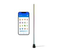 Philips Smart LED, Lampadaire Gradiant LED, Éclairage Immersif RGBIC, Noir | Éclairage d'ambiance multicolore, Support Inclus, Synchronisation TV et musique, Compatible WiZ, Alexa, Google & Apple Home
