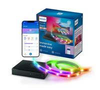 Philips Smart LED, Sync Box HDMI 2.0 et Ruban LED RGBIC, TV 40-50" | Box de synchronisation HDMI 2.0 avec Rétroéclairage TV, 4K à 60Hz, Bande LED RGBIC, éclairage immersif, Connection WiZ