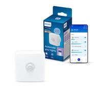 Philips Smart Lighting Détecteur de Mouvement pour Lumière, Installation Facile, Sans Fil, Installez Partout, Fiable, Automatisations, Connected by WiZ, Piles Incluses, Pack de 1
