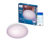 Philips Smart Lighting Luminaire Plafonnier, Rond, 30 cm | Multicolore et Blanc Réglable 2200-6500 K, Smart LED, 18 W, 1800 lm, Gradation Faible, Connected by WiZ, Maison Connectée