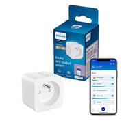 Philips Smart Lighting Smart Plug Matter Type E, Automatisations, Commandes Vocales/Application, Connected by WiZ, Pack de 1