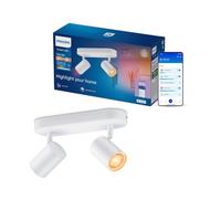 Philips Smart Lighting Spot GU10 x2, Blanc