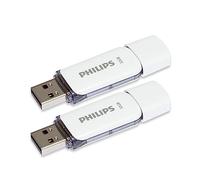 Philips Snow Édition High Speed clé USB 2.0 2X 32 Go pour PC, Ordinateur Portable, Stockage de données informatiques, Vitesse de Lecture jusqu'à 23 Mo/s