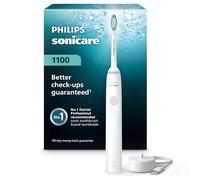 PHILIPS Sonicare 1100 Brosse à Dents Electrique Rechargeable, 1 Tête de Brosse, Blanc