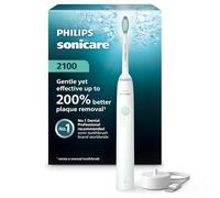 Philips Sonicare 2100 Power Brosse à dents électrique rechargeable, Blanc Menthe, HX3661/04