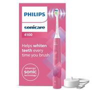 Philips Sonicare 4100 - Brosse à dents électrique sonique avec deux modes, Capteur de pression et minuterie, Rose, modèle HX3689/41